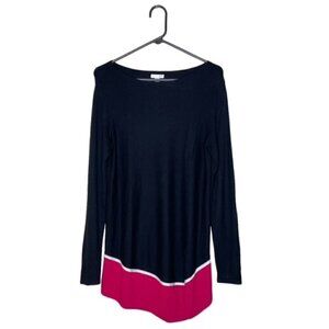 J. JILL Colorblock Wool Blend Tunic Sweater - Size Small